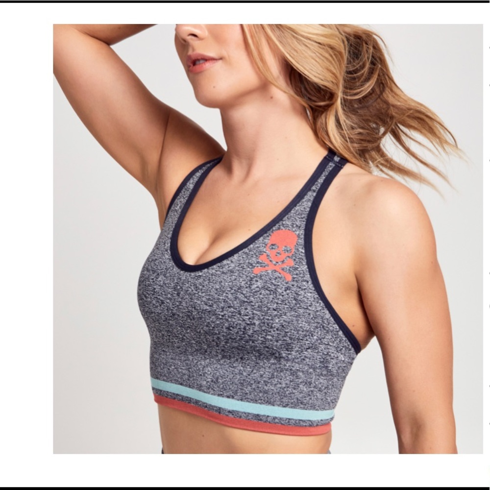 Soulcycle melange seamless sports bra